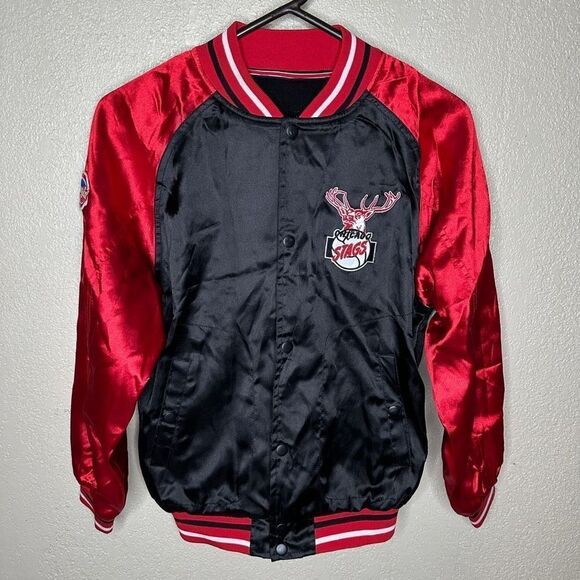 Vintage Chicago Stags Bulls Satin Jacket Small - Picture 2 of 6